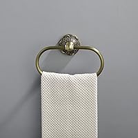 Vista 4 de Toallero + soporte para papel higiénico, juego de accesorios de baño de latón