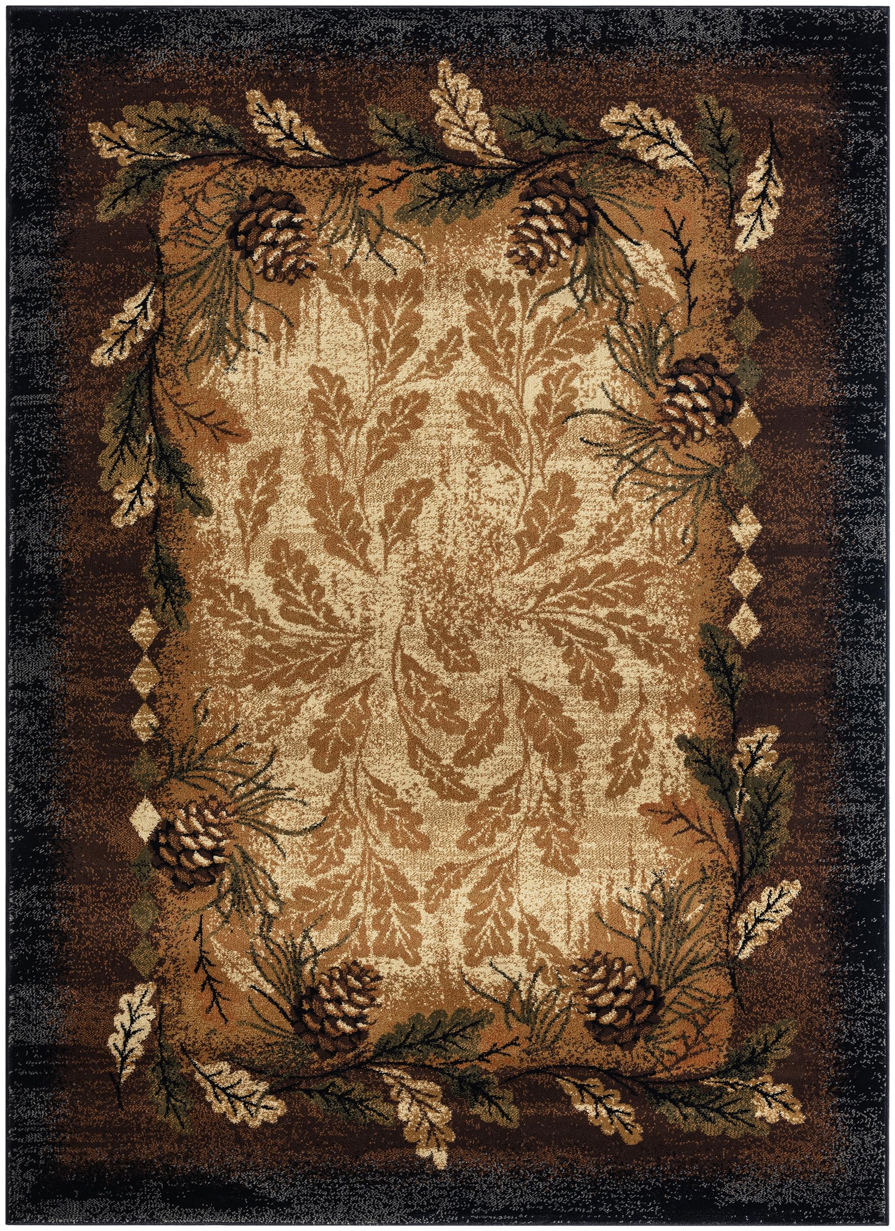 Mayberry Rug SVA1082 2'3"x3'3" Oak Ridge Brown Area Rug