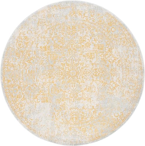 Miniatura 35 de SAFAVIEH Alfombra de Área 10x14 - Colección Evoke - Grande - Azul y Marfil, Diseño Envejecido, No Desprende Pelusa y Fácil de Limpiar, Ideal para