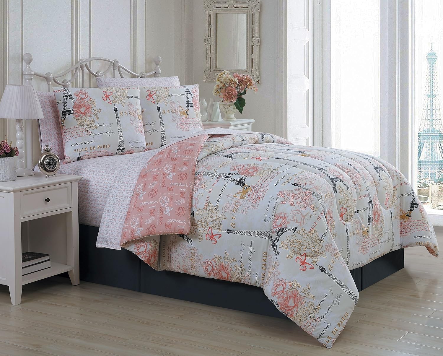 Lіmіtеd Stосk Avondale Manor Amour 8-Piece Comforter Set, Queen, Pink Buу 1 gеt 1 Avondale Manor Amour 8-Piece Comforter Set, Queen, Pink