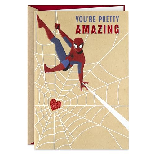 Hallmark Spider-Man Valentines Day Card for Significant Other (Sticking with Me),599VFE1064