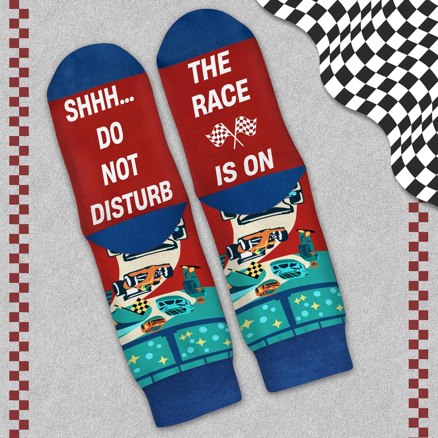VICRAZY Racing Car, Sport Car Socks for Men, Women - Formula 1 Gifts, Racing Socks, Stocking Stuffers for Men, Women - Image 5