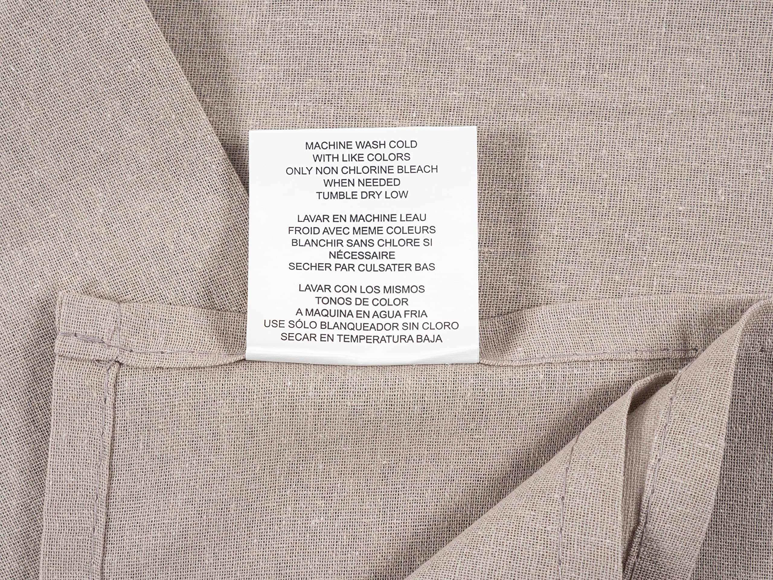 KAF Home Lot de 12 Serviettes Coton Torchons de Cuisine Gris Plats Brodés, 100 % Coton, Absorbants, Extra Doux (50,8 x 76,2 cm)
