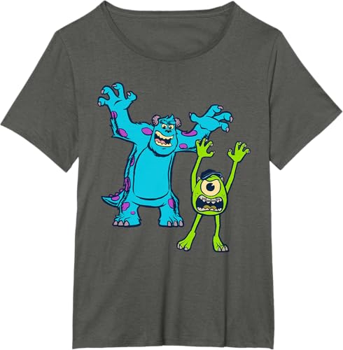 Miniatura 66 de Disney Pixar Monsters University Sulley and Mike T-Shirt Black,Navy Blue,Asphalt Grey,White,Baby Blue,Red,Kelly Green,Olive Green,Lemon