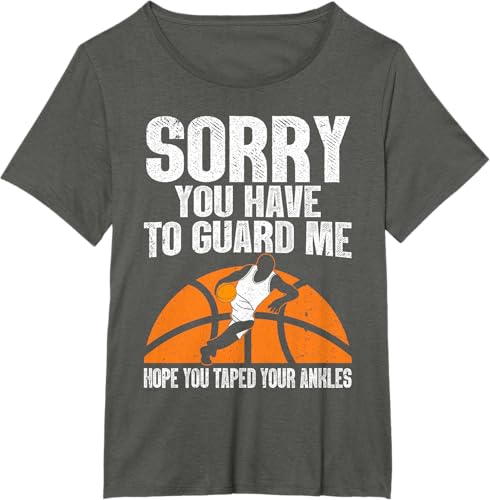 Miniatura 53 de Funny Basketball For Men Women Sports Game Basketball Player T-Shirt Black,Navy Blue,Asphalt Grey,Cranberry Red,Olive Green,Dark Heather