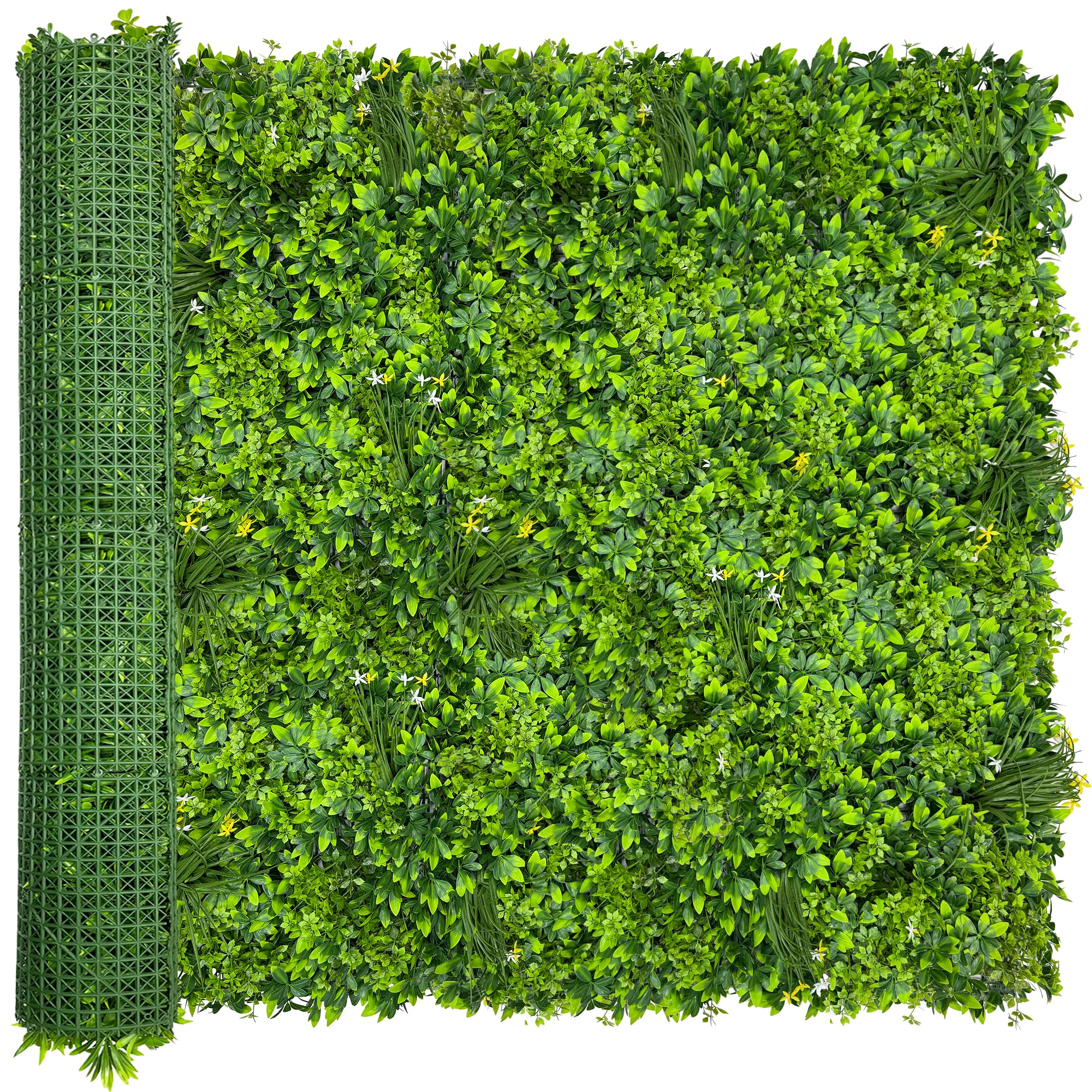 ODTORY Artificial Grass Wall Backdrop Panels,16 X 12 in 12P(16 sqft) UV-Anti Greenery Boxwood Panels for Indoor Outdoor Green Wall Decor & Ivy Fence Covering Privacy: Greenery