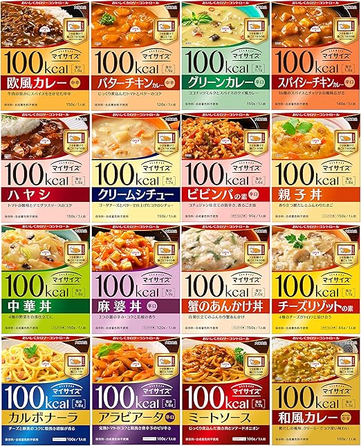 Amazon 大塚食品 100kcalマイサイズ 16種 お試しセット マイサイズ たれ 料理ソース 通販