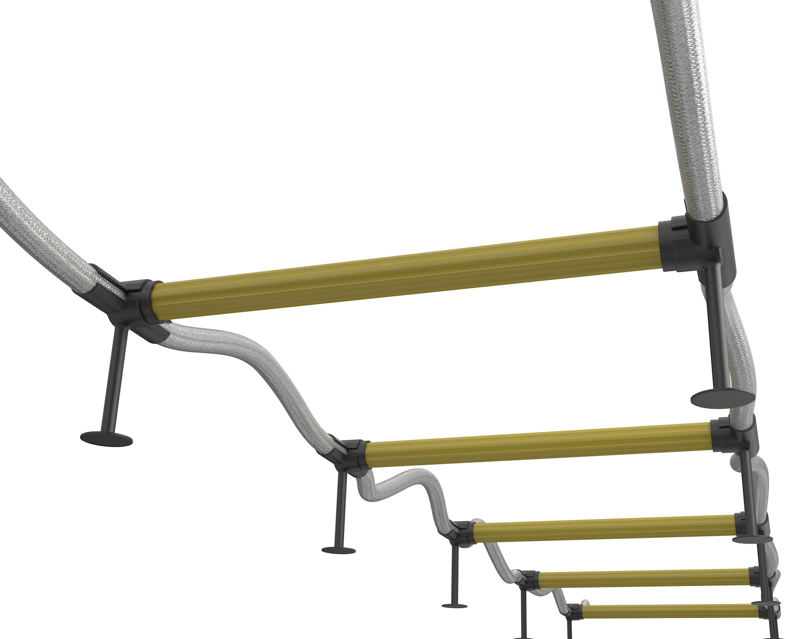 Brandtrap Voor Noodgevallen 2,5 M Vuurvaste Veiligheidstouwladders Met Karabijnhaken Compact En Lichtgewicht Herbruikbaar Draagvermogen Tot 900 Kg 688340784