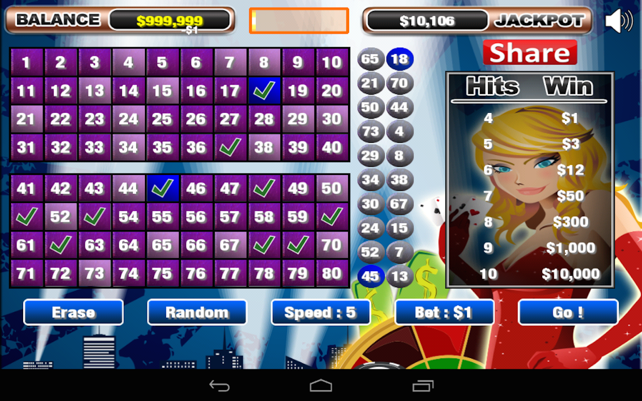 Classic Casino Keno Bonus HD App on the Amazon Appstore
