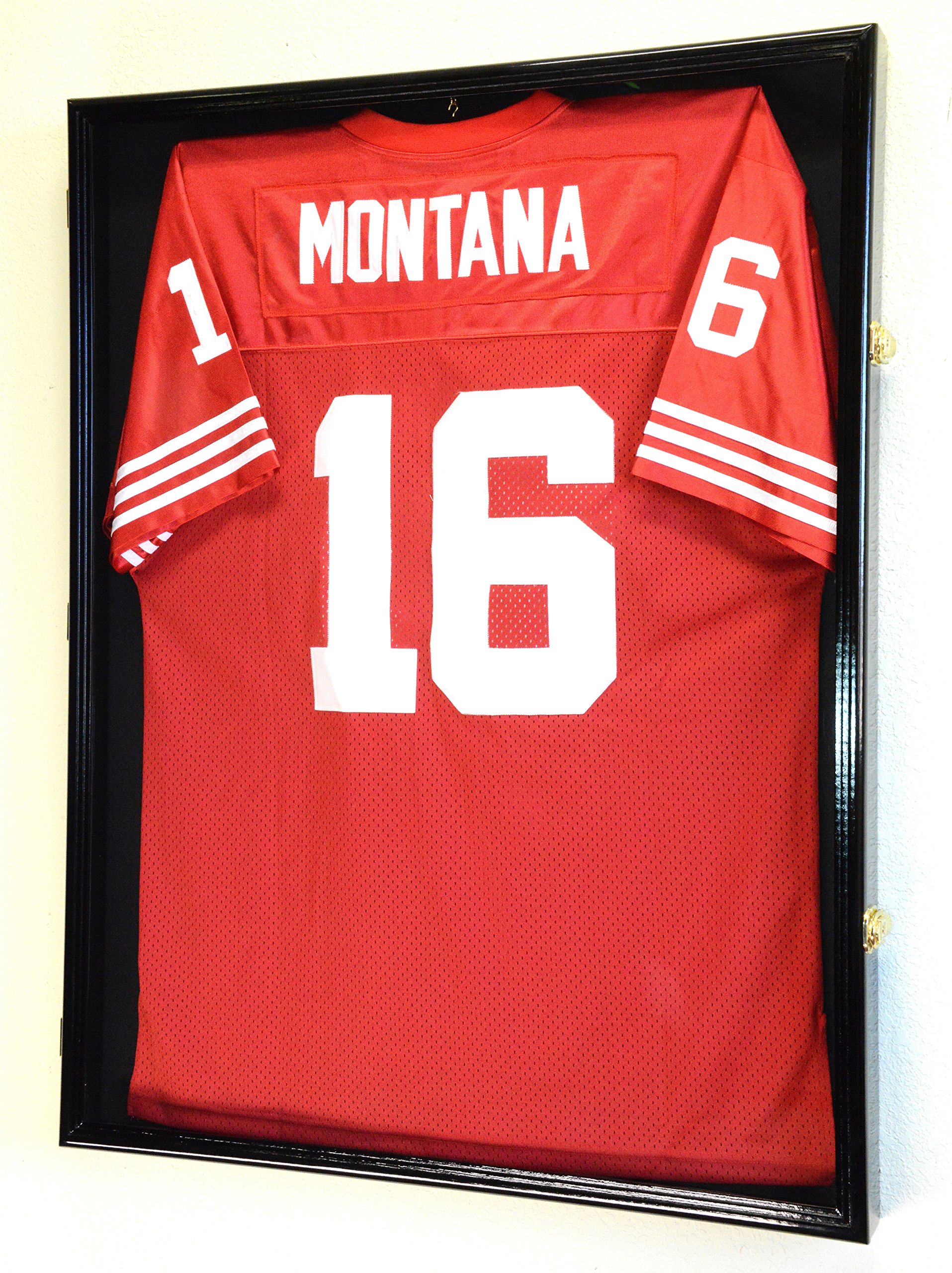 XL Jersey Display Case 98% UV Protection - Football/Hockey/Baseball/Basketball/Soccer Shadowbox Wall Mount