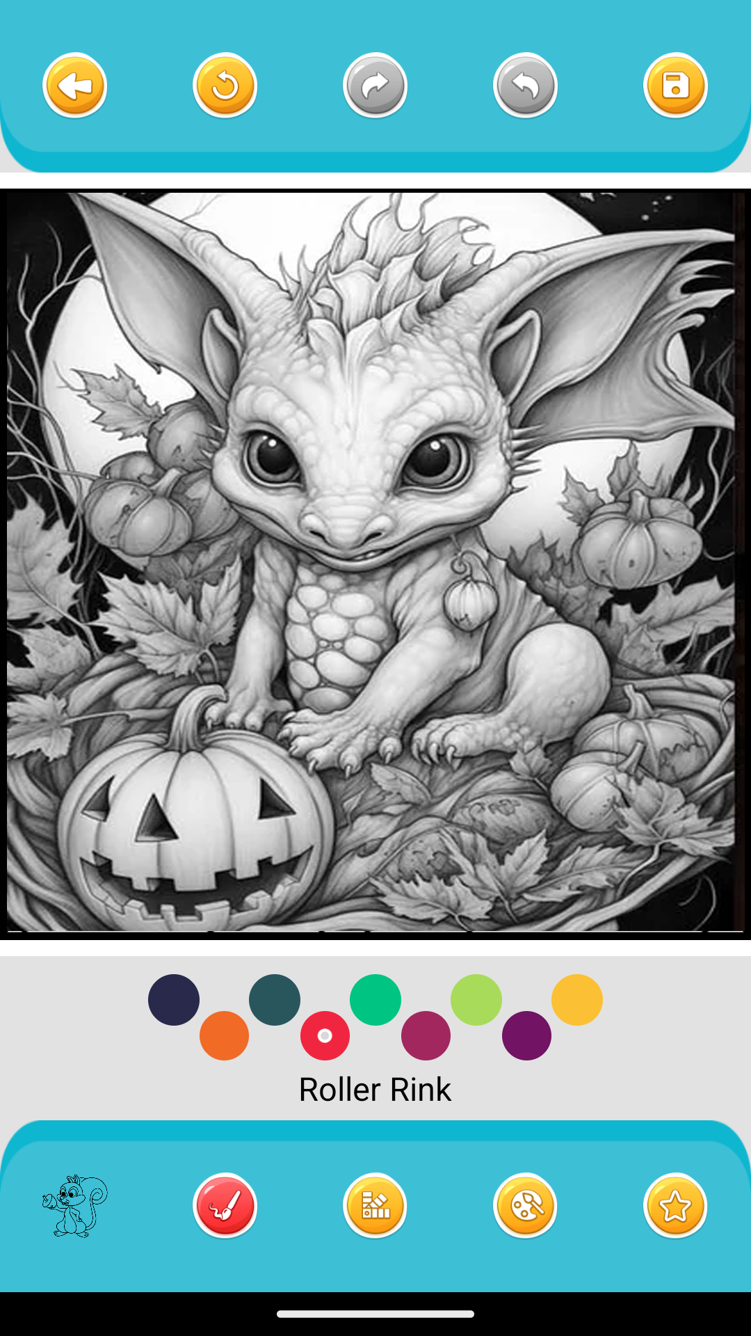 Baby Halloween Dragon Coloring Page Coloring Book For Kids : Coloring ...