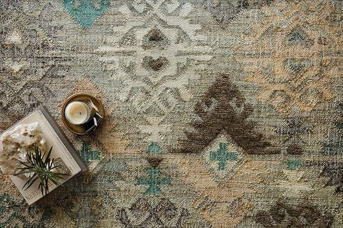 Miniatura 5 de Loloi Rugs Owen Collection - Alfombra de área de transición color nieblagrafito, 1 pie-6 pulgadas x 1 pie-6 pulgadas