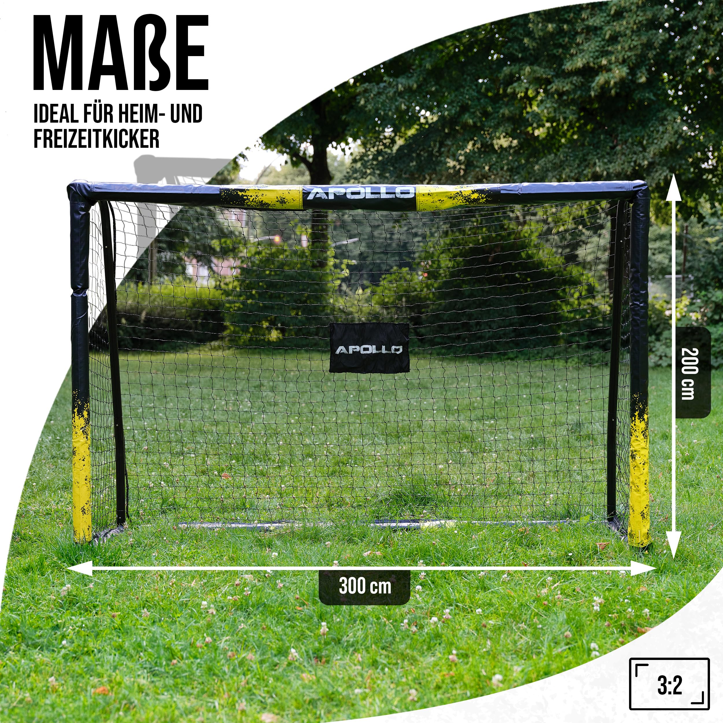 But de Football Apollo Goal Master 300 cm pour Enfants Adultes Jardin