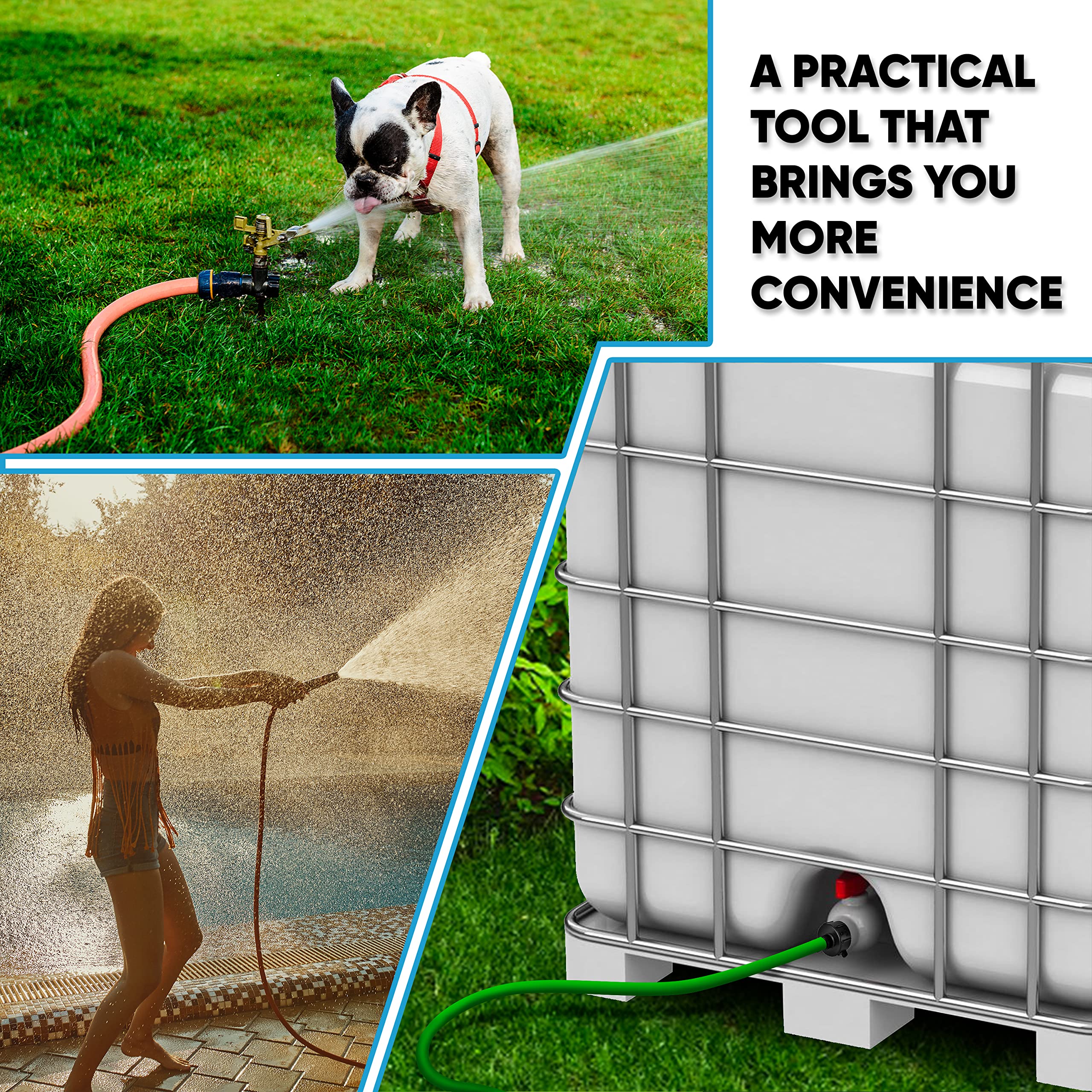 Buy 275 330 G IBC Tote Adapter IBC Tote Drain Adapter Fittings 2" NPS