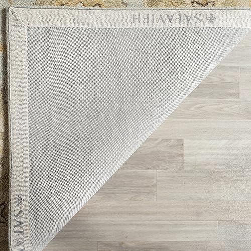 Miniatura 5 de SAFAVIEH Antiquity Collection AT856B - Alfombra de pasillo de lana oriental tradicional de primera calidad, 2 pies 3 pulgadas x 8 pies, color azul