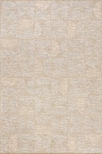 Miniatura 2 de nuLOOM Lakelyn - Alfombra geométrica de 4 x 6 pies para interiores y exteriores, para sala de estar, patio, terraza, porche delantero, cocina,