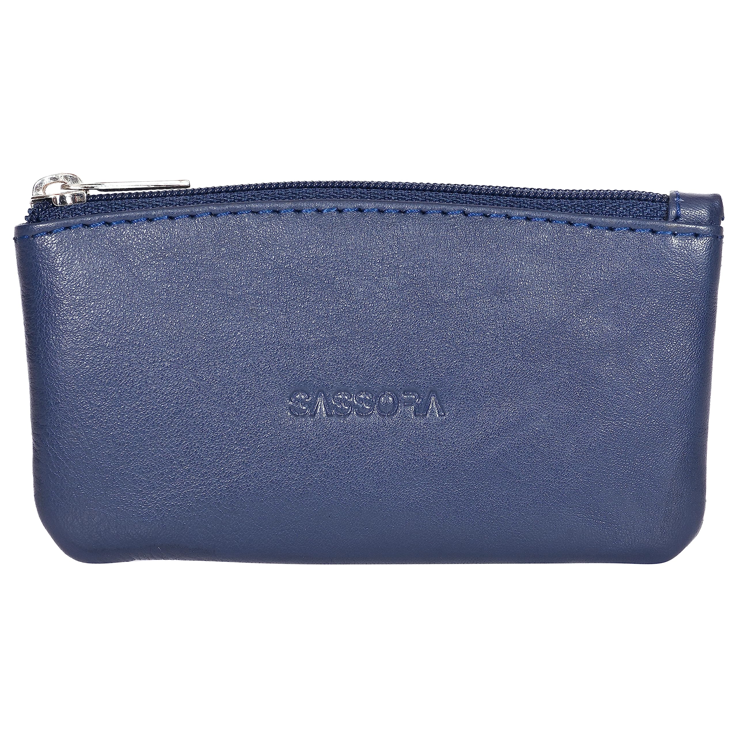 sassora Genuine Leather Zip Closure Key Pouch-picture-3