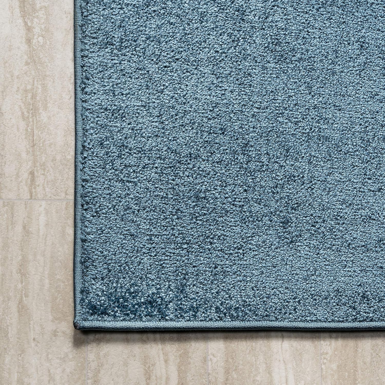 JONATHAN Y Haze Solid Low-Pile Turquoise Indoor Area Rug 3x5, Coastal,Bohemian,Minimalist,Classic, Easy-Cleaning for Living Room,Bedroom,Kitchen,Pet Friendly,Non-Shedding (SEU100H-3)