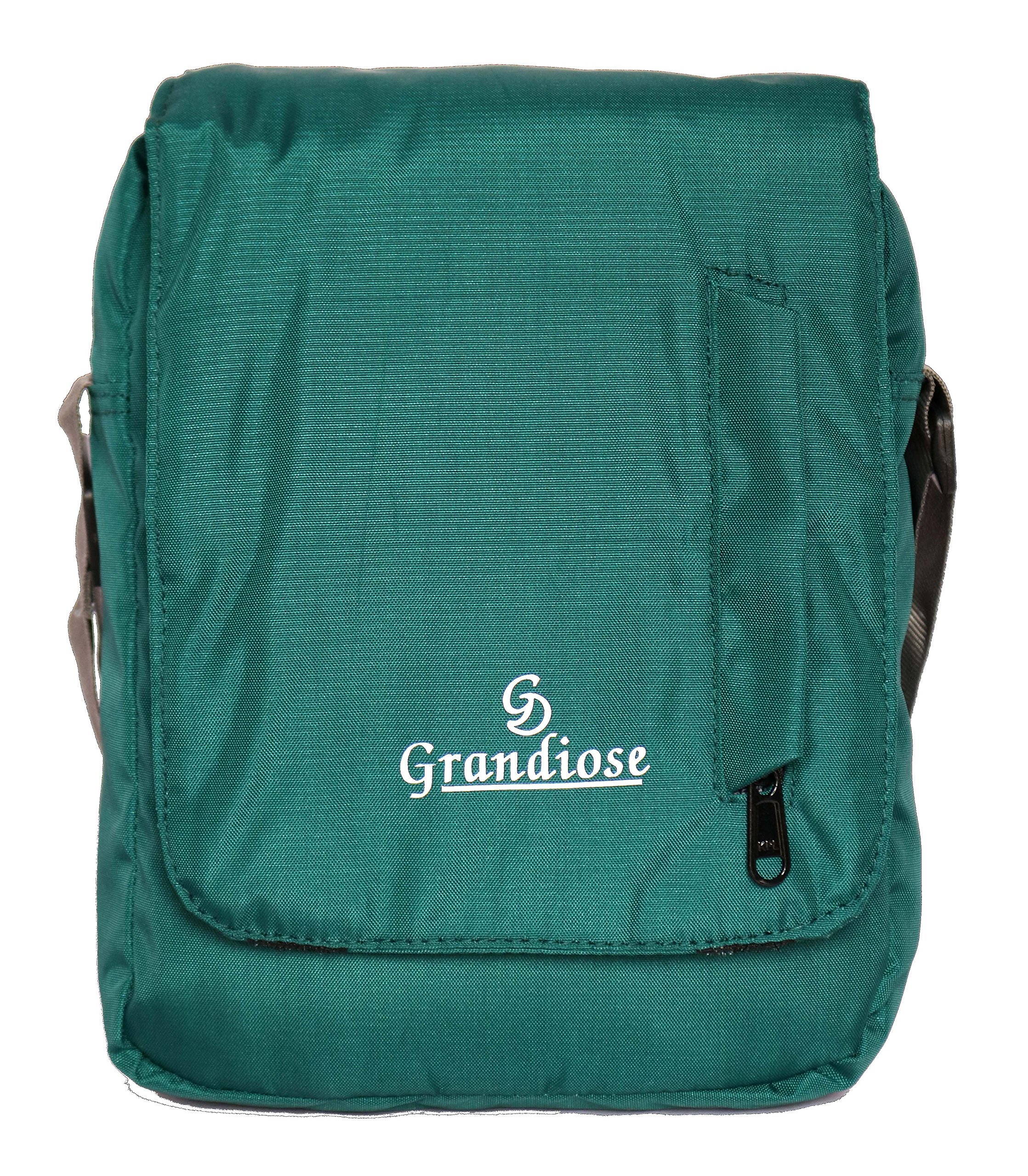 Grandiose Unisex Sling Bag Crossbody Travel Office Business Messenger Bag with 10 inch Tab/Ipad sleeve (Exciting red)