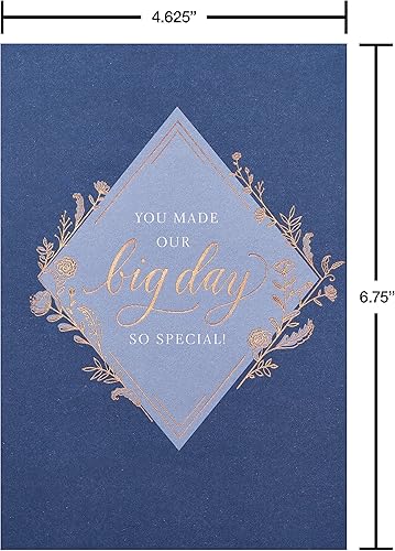 Miniatura 7 de American Greetings Tarjetas de agradecimiento de boda, mucho más maravillosas (8 unidades)