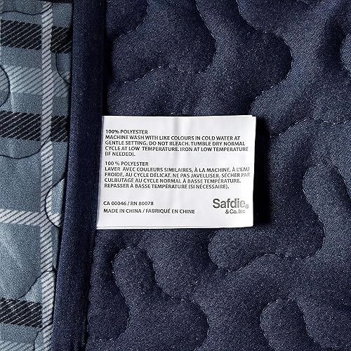 Miniatura 4 de Safdie & Co. 60502.3DQ.13 - Juego de edredón de 3 piezas Duncan DQ azul marino, matrimonial, Queen