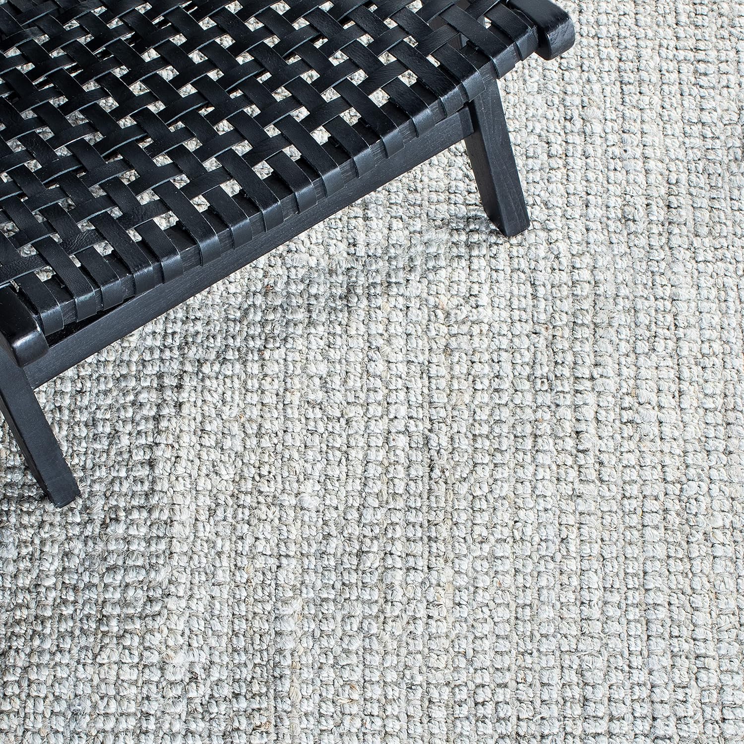 SAFAVIEH Natural Fiber Collection Area Rug - 9' x 12', Grey, Handmade Farmhouse Jute, Ideal for High Traffic Areas in Living Room, Bedroom (NF730F)