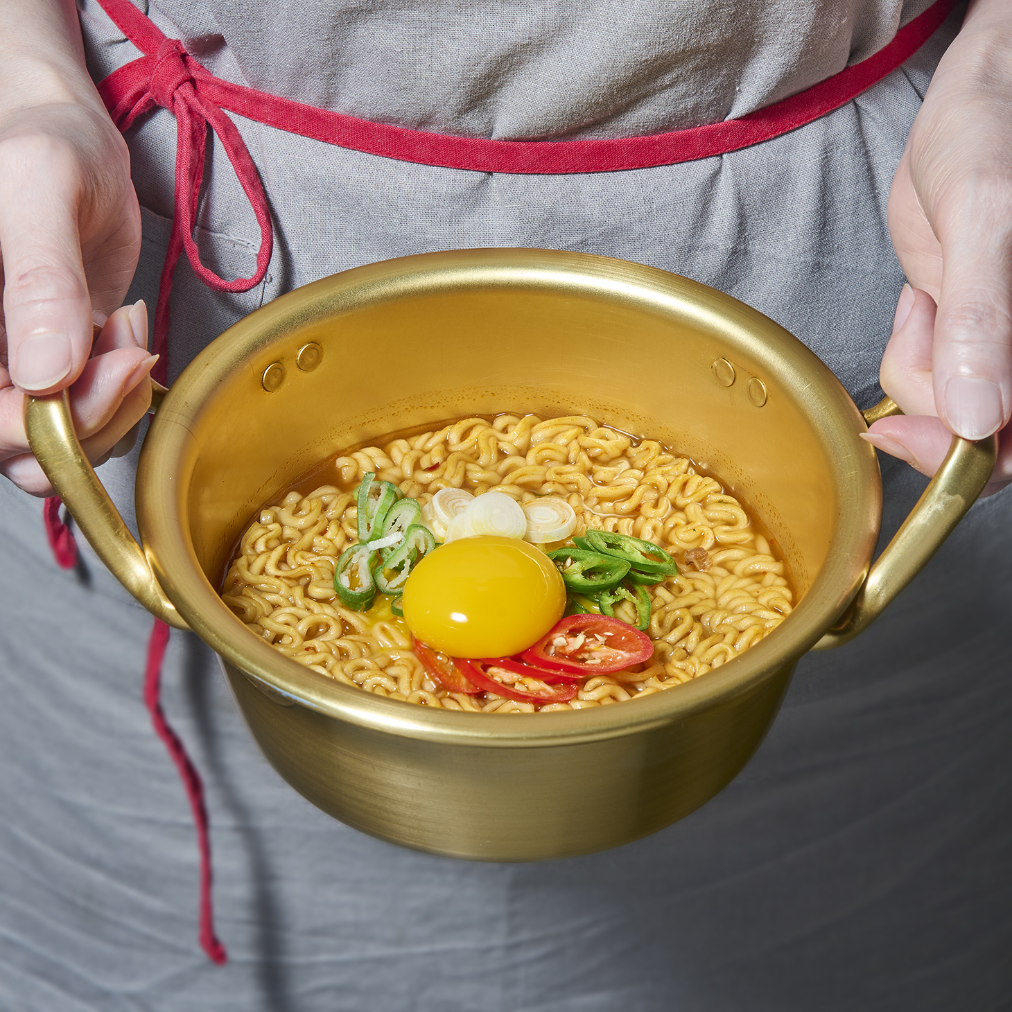Koreaanse Ramen-pot, Noedelkookpot, Aluminium Noedelsoeppotset met