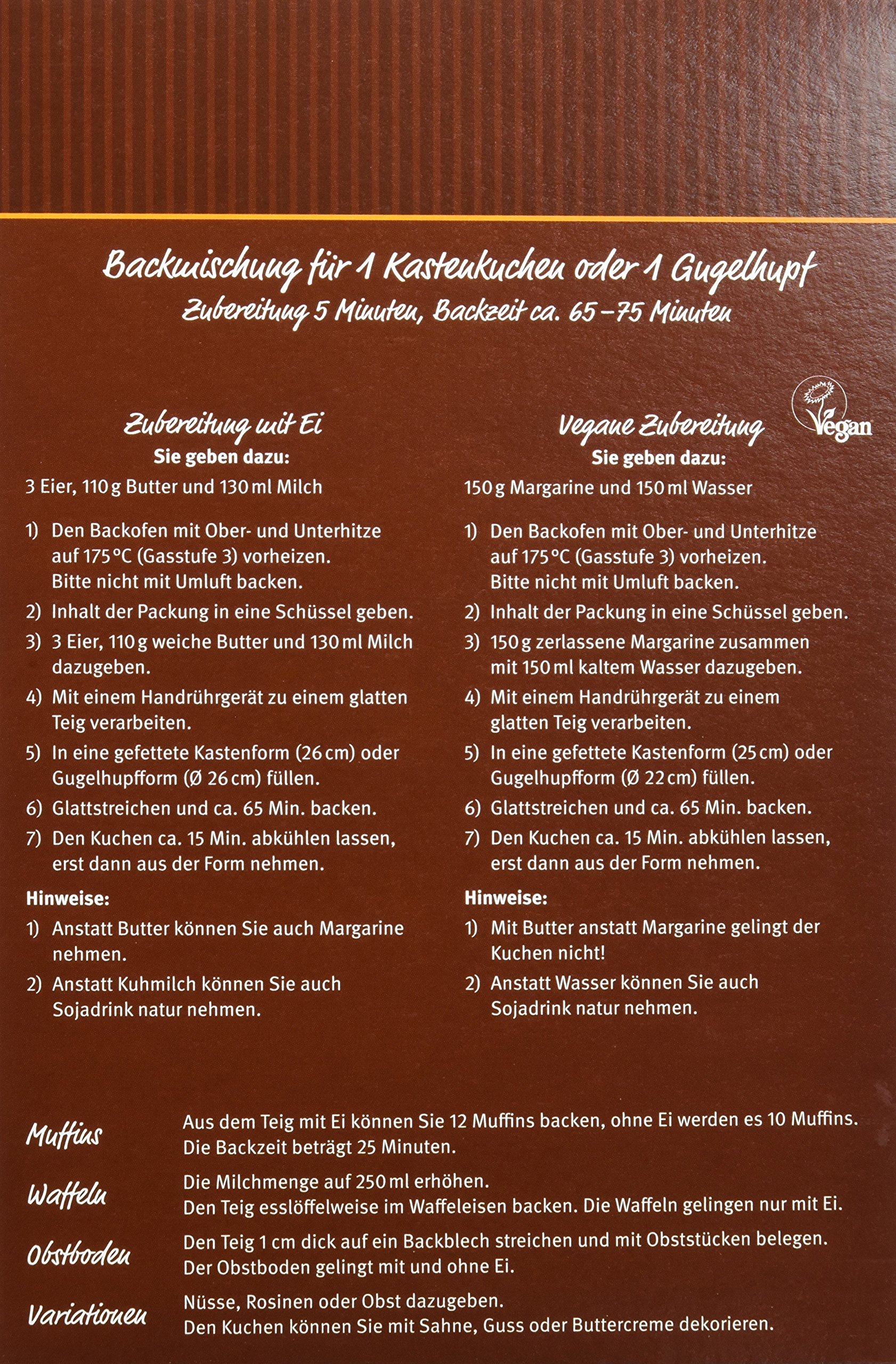 Bauckhof Schokokuchen, 6er Pack (6 x 425 g)