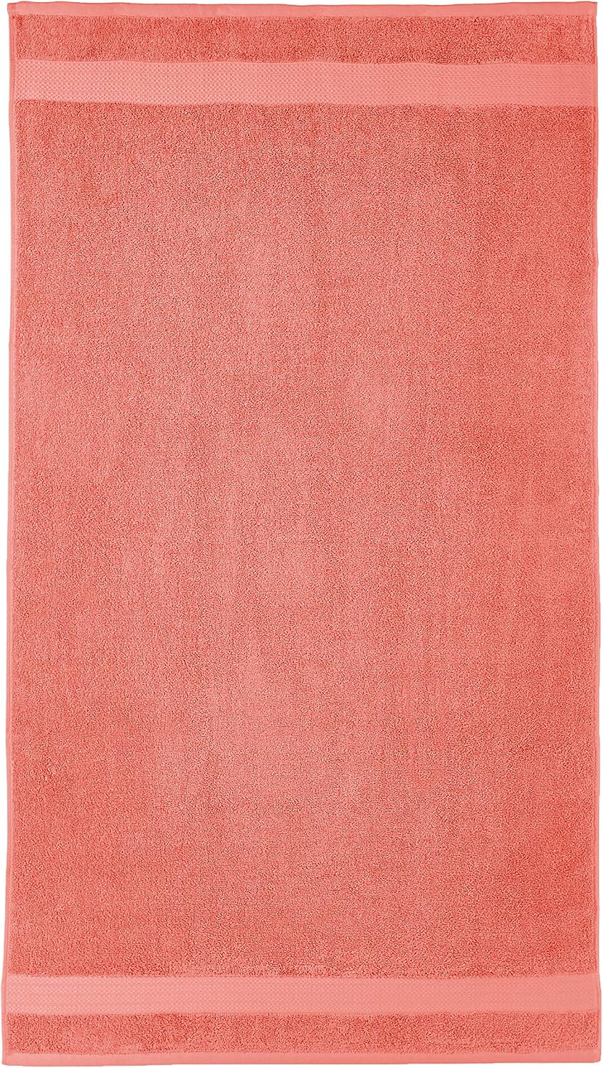 Amazon Basics Performance Bath Towels, Set of 2, Coral Pink