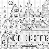 Vista 5 de Dimensions Kit de Punto de Cruz Contado de Gnomos de Camión, 6" D, Azul, Rojo 6