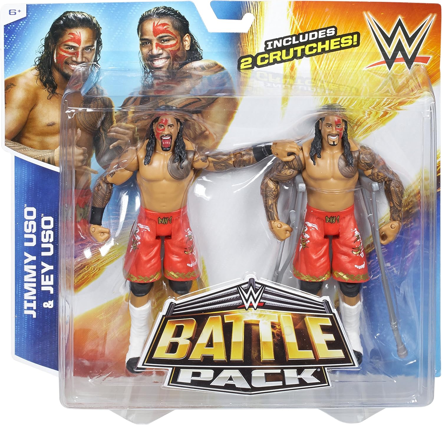 WWE Battle Pack Series #32 - Jimmy USO vs. Jey USO Action Figure (2-Pack)