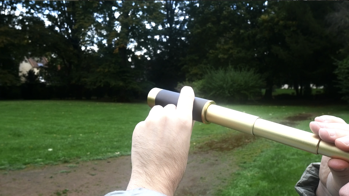 Monoculare Telescopico 25x Con Lente 30mm - Per Escursionismo, Caccia E Osservazione, Con Scatola Legno - Foto 6