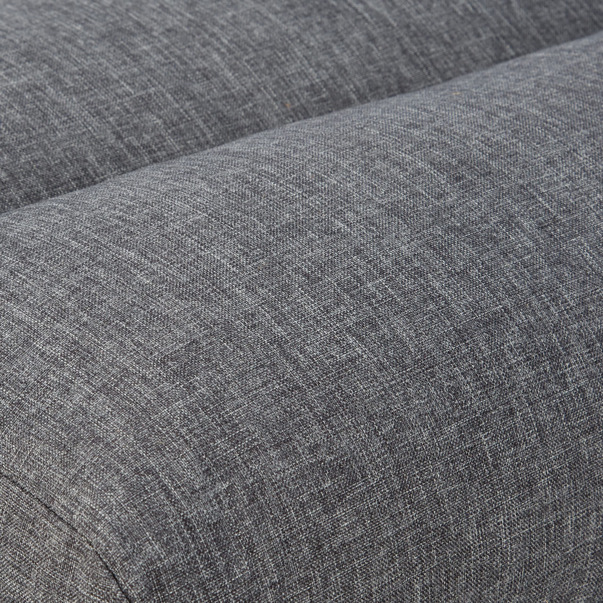 Relaxdays Silla Suelo, Lectura, Meditación, Sillón Cama, Colchón Plegable, Sillón Puff, Poliéster-DM, 194 cm, Gris