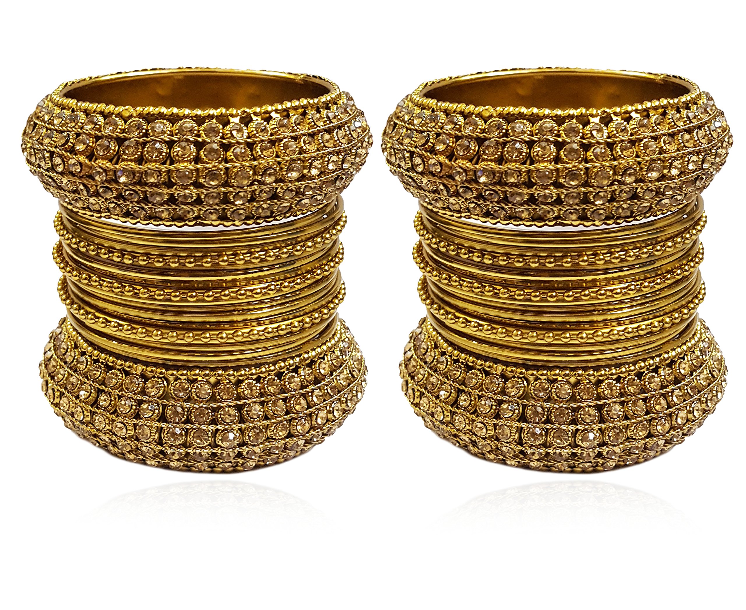 YouBella Fashion Jewellery Traditional Gold Plated Bracelet Bangles Set for Girls and Women (Size : 2.6) (B07DSYZQ9L) Amazon Price History, Amazon Price Tracker