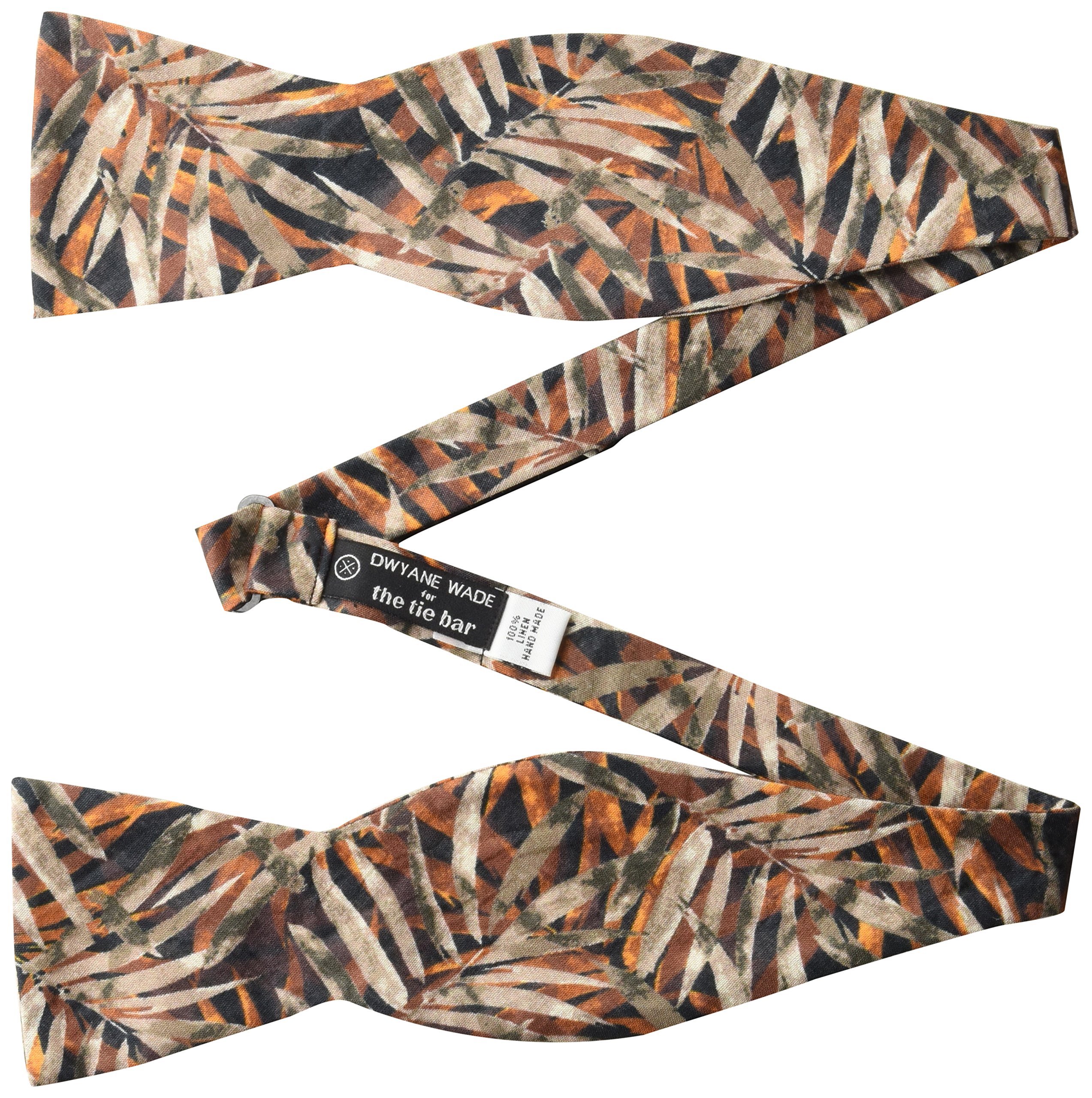 Dwyane Wade for The Tie Bar Men's Cornwall Leaves Bow Tie, Burnt Orange, One Size