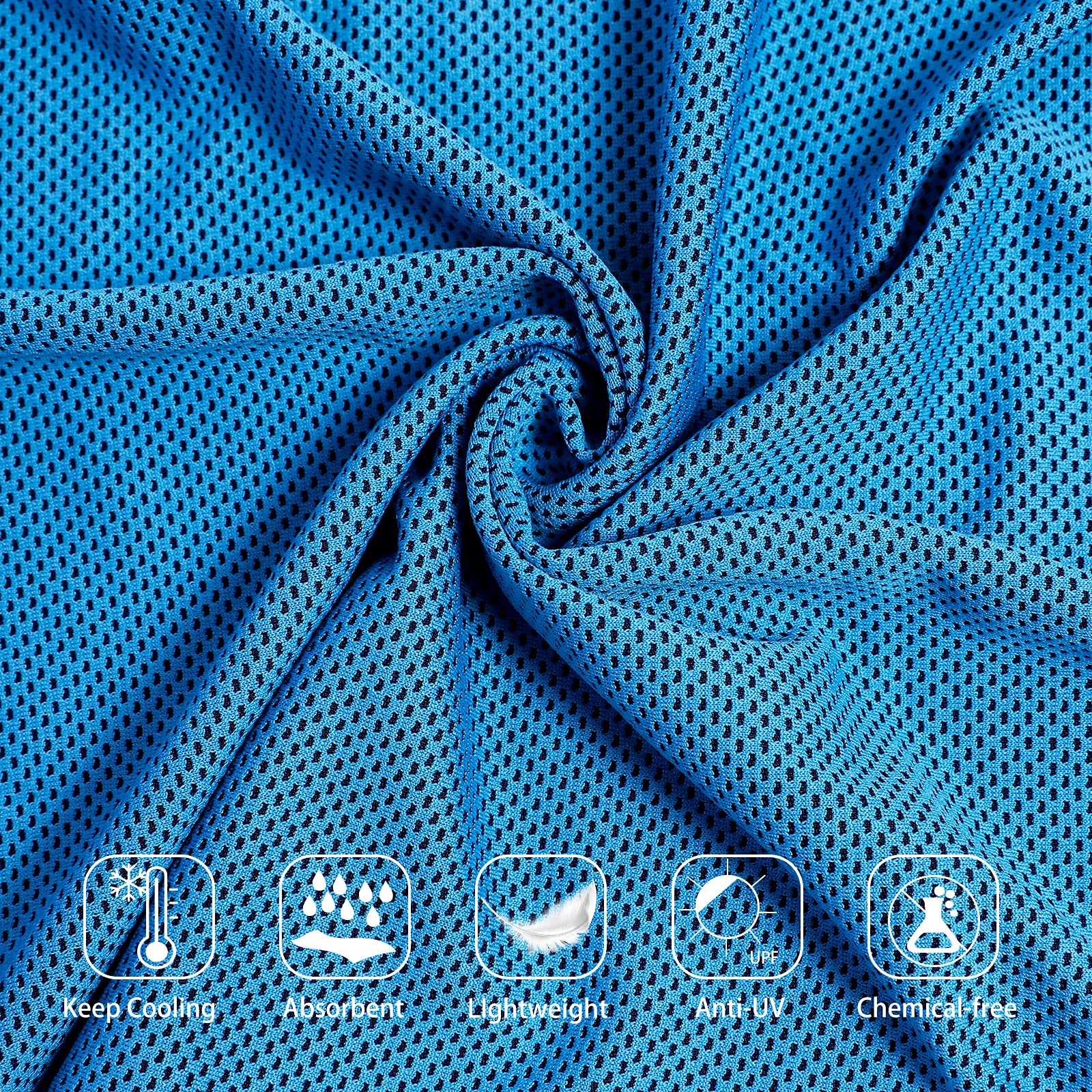 Bouiexye 4 Asciugamani Rinfrescanti - Telo Freddo 100x30cm Per Sport, Yoga E Viaggi | 4 Colori - Foto 10