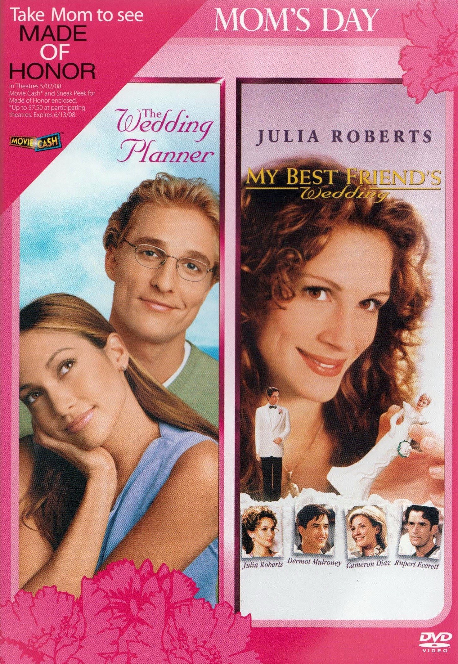 Pack DVD The Wedding Planner y My Best Friend's Wedding doble feature