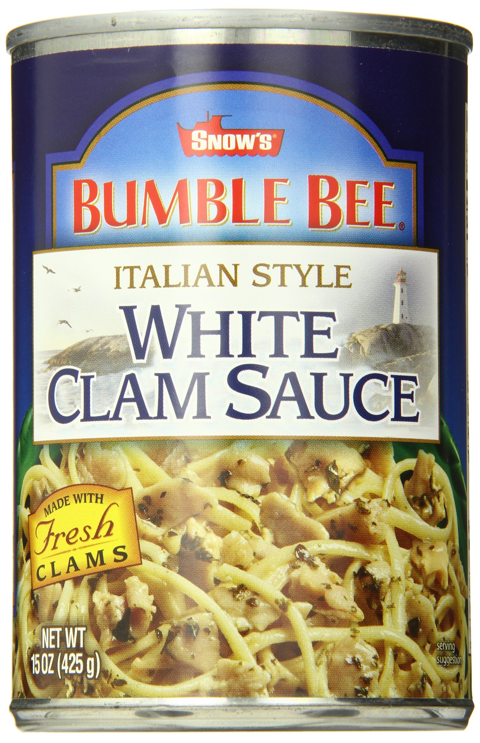 Snow's Italian Style White Clam Sauce, 15 oz (Case of 12) Authentic