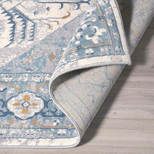 Miniatura 4 de FH Home Alfombra de área prémium  Tapete para cocina, dormitorio, baño, sala de estar, entrada, pasillo, bohemio y colorido, sensación suave media,