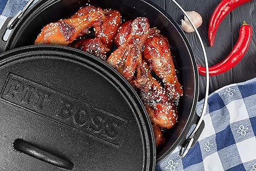 Miniatura 3 de Pit Boss Horno holandés de hierro fundido de 14 pulgadas, negro