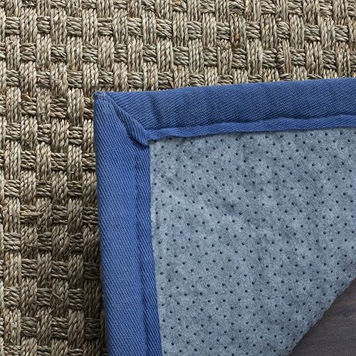 Vista 42 de SAFAVIEH Natural Fiber NF114A - Alfombra de hierba marina, tejido de canasta, con borde, para zonas de alto tráfico, sala de estar, dormitorio, 2