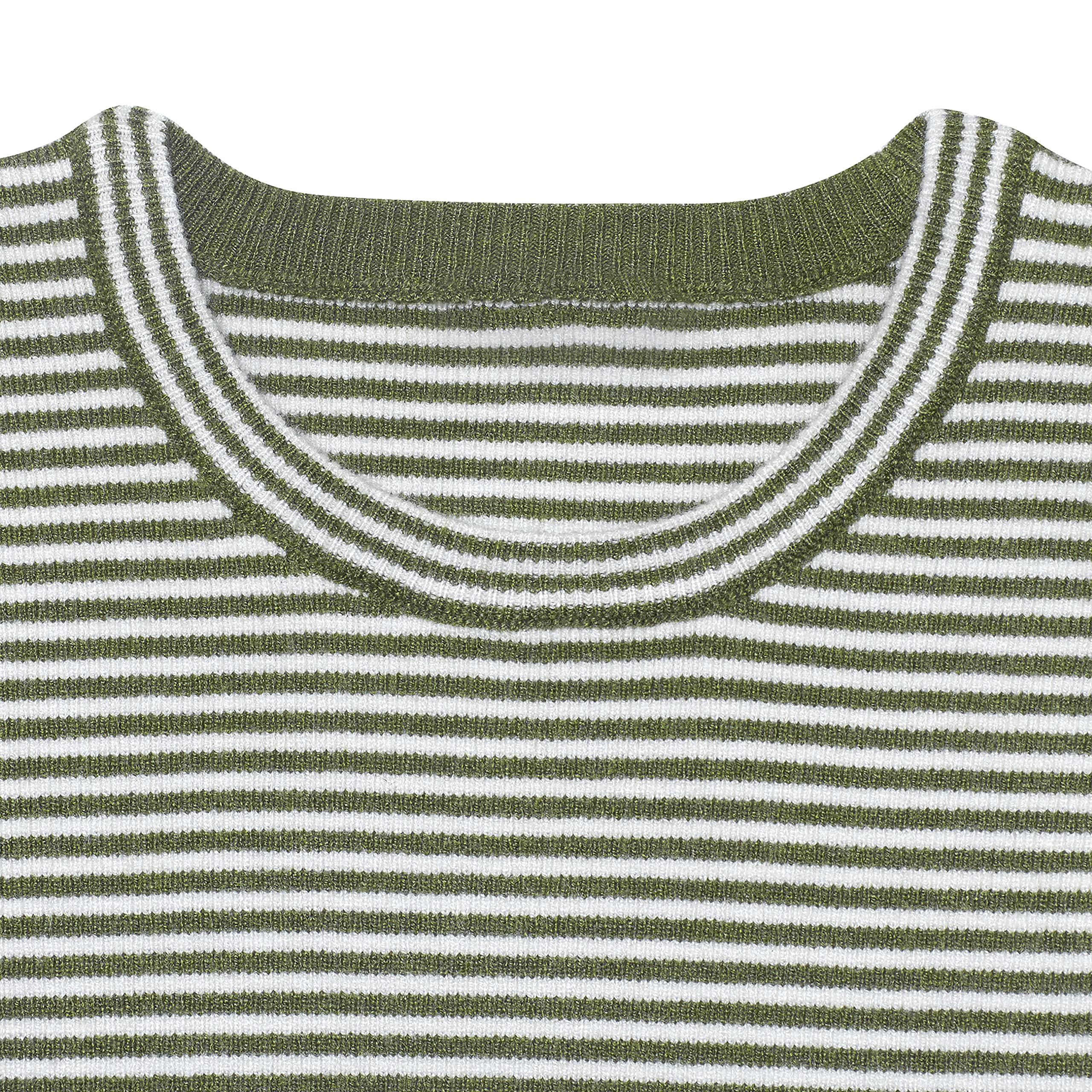 Gerber Baby Boys' Striped Sweater with Pocket, Green, 5T