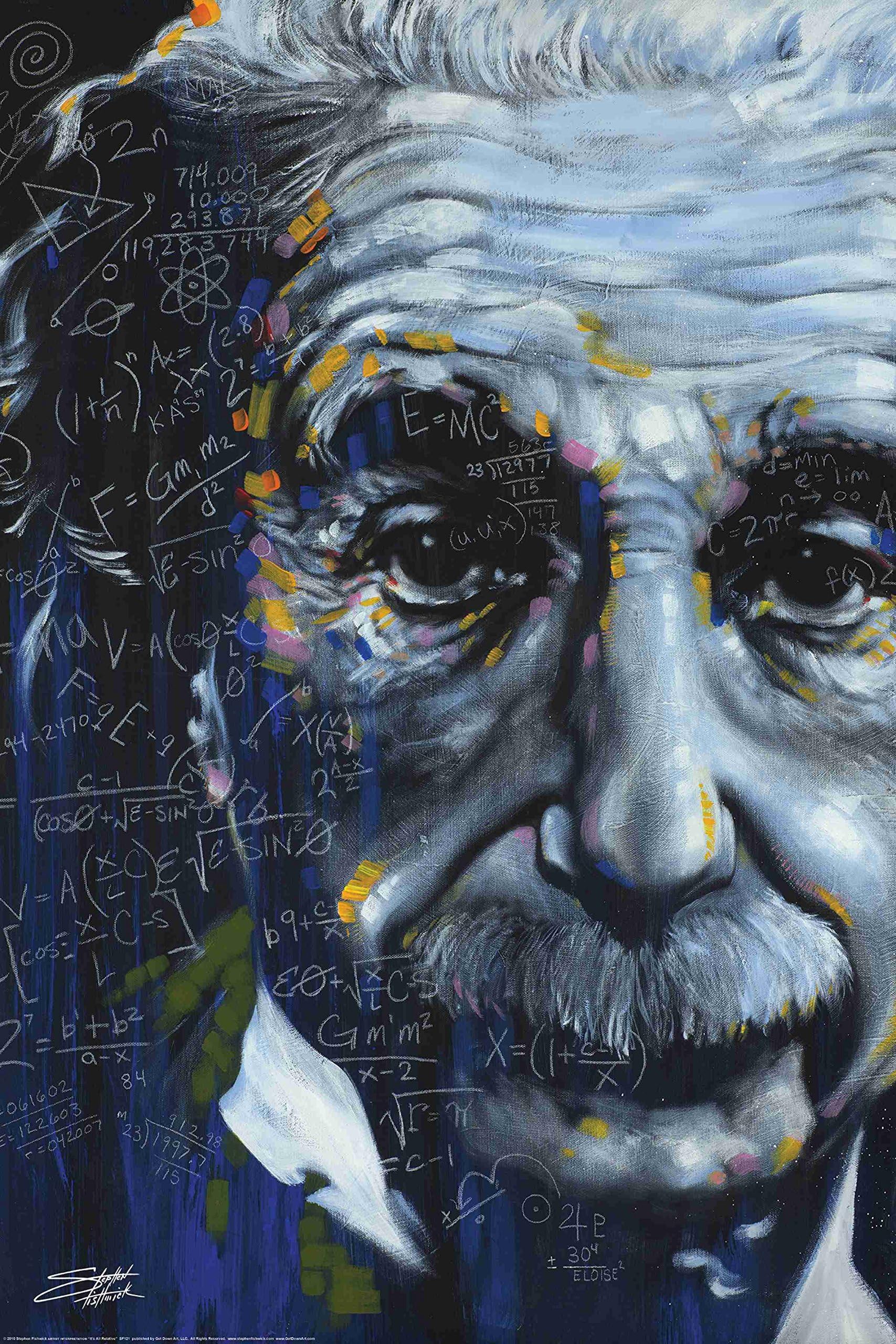 24"x36" Canvas Print Home Decor Art Painting (No Frame), Albert Einstein, Figure, Celebrity, Phisics