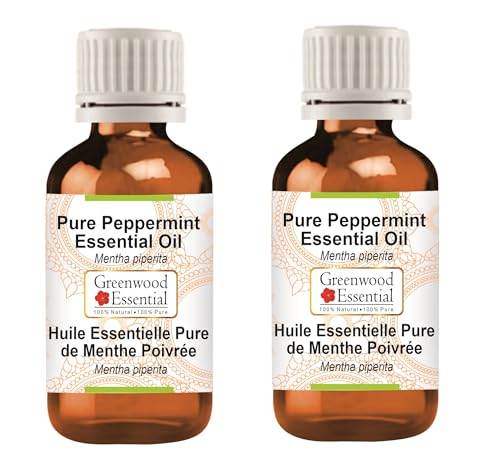 Huile essentielle de menthe poivrée naturelle distillée à la vapeur 100 ml x 2