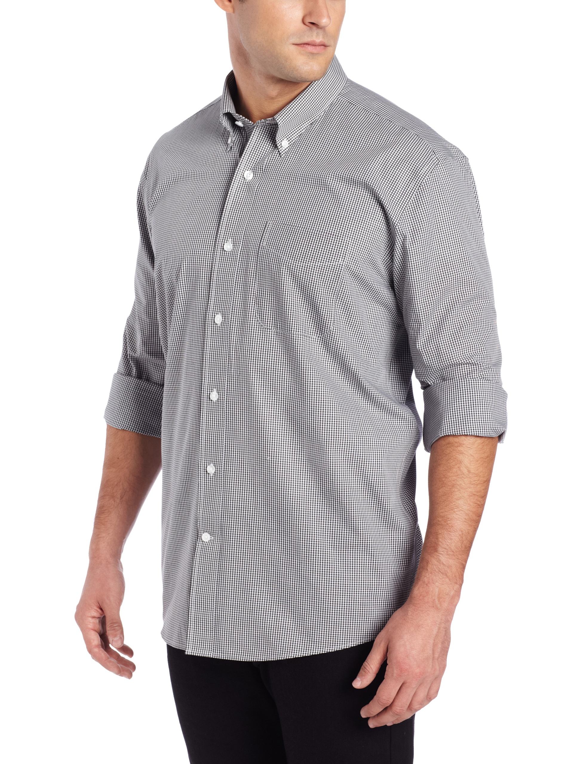 Cutter & BuckMen's Long Sleeve Epic Easy Care Gingham Shirt