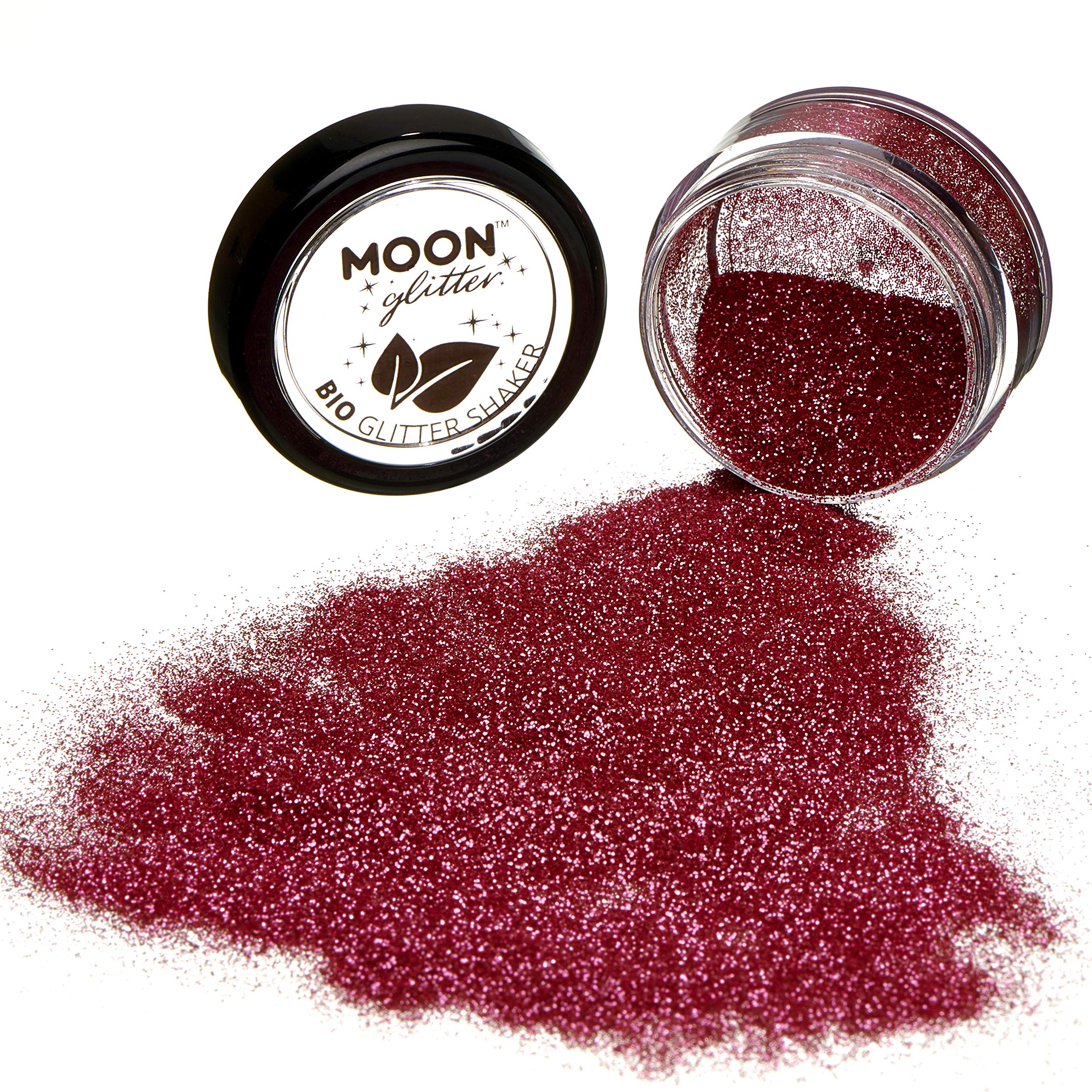 Biodegradable Eco Glitter Shakers by Moon Glitter - Pink - Cosmetic Bio Festival Makeup Glitter for Face Body, Nails, Hair, Lips - 5g - Image 3