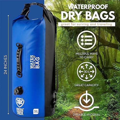 Miniatura 3 de Bolsa seca impermeable - Saco seco con parte superior enrollable recortada - Compresión seca - Mantiene el equipo seguro y seco para camping,
