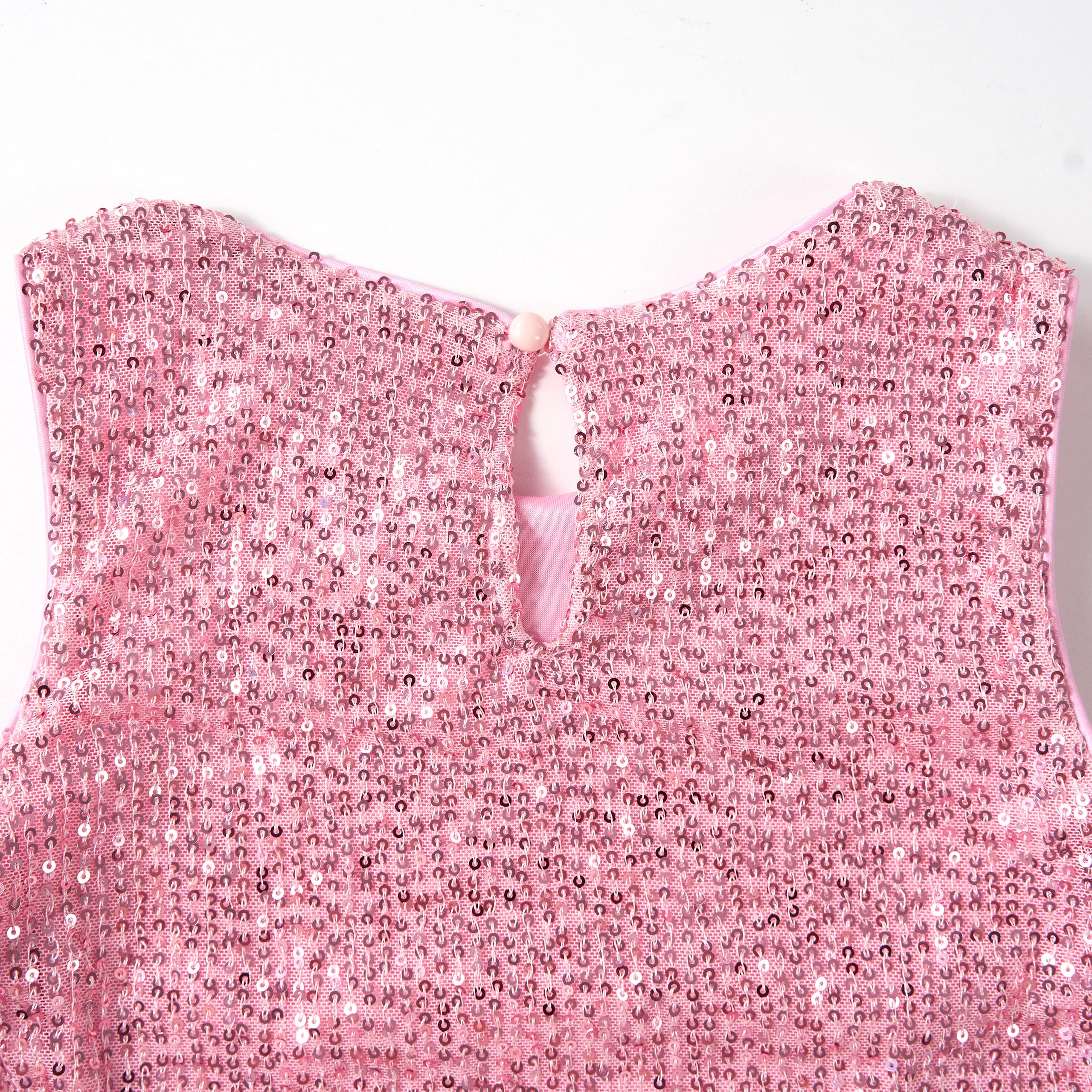Miipat Vestido Niña Bebé de Terciopelo Lentejuelas Manga Corta Vestidos Niñas Pequeñas Elegantes Invierno Otoño Ropa Princesa para Fiestas Cumpleaños y Bodas