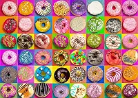 Nattork Quebra-Cabeças De 1000 Peças Para Adultos, Famílias (Donuts) Peças Se Encaixam Perfeitamente