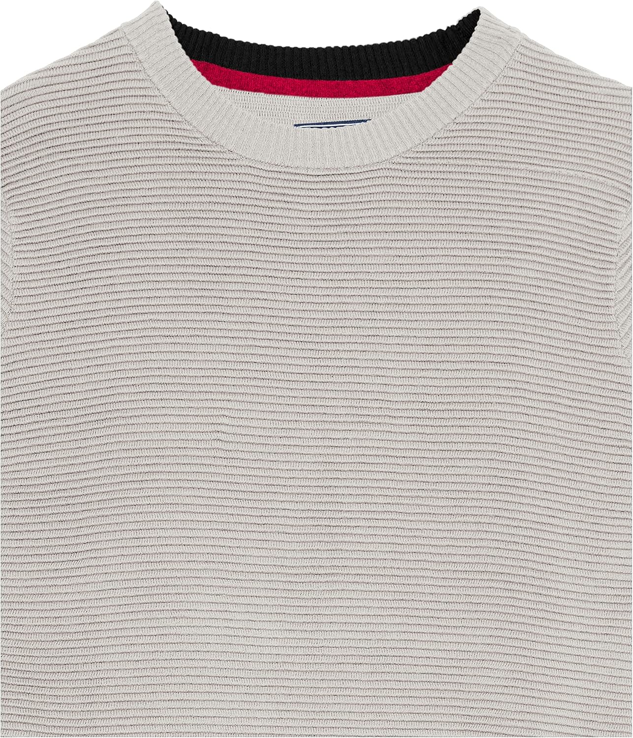 Izod Boys Solid Crew Neck Ribbed Pullover Sweater with Chest Logo - Image 3